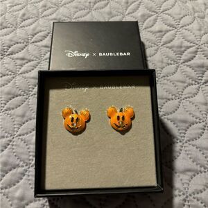 Disney x Baublebar Mickey pumpkin head earrings